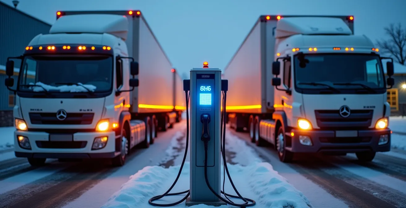 Infrastructure de recharge pour flotte commerciale électrique en hiver québécois