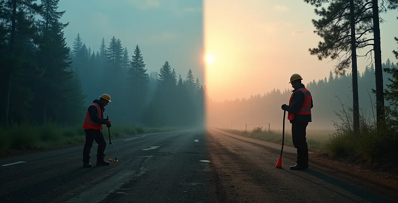 Comparaison visuelle entre insetting local et compensation carbone internationale