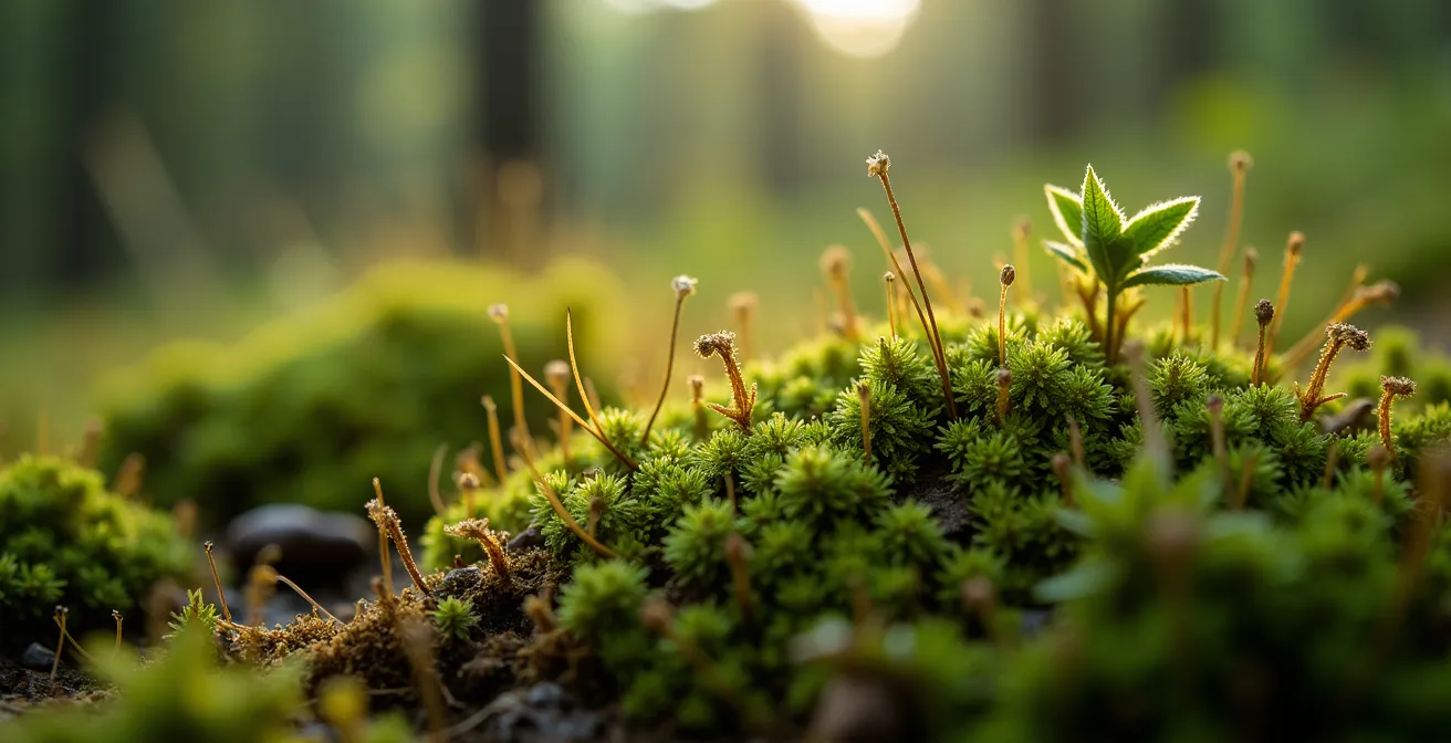 Forêt boréale québécoise avec projet de conservation carbone et biodiversité